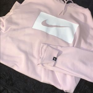 l pink long sleeve Nike hoodie dress #Styledbydayy